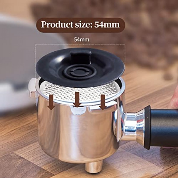 Breville 에스프레소 머신용 Abeskch 2팩 54mm 에스프레소 백플러시 클리닝 디스크 - Breville BES870XL/ BES878BSS/ BES880/ BES840XL/ BES810BSS와 호환되는 54mm 백플러시 디스크