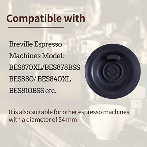 Breville 에스프레소 머신용 Abeskch 2팩 54mm 에스프레소 백플러시 클리닝 디스크 - Breville BES870XL/ BES878BSS/ BES880/ BES840XL/ BES810BSS와 호환되는 54mm 백플러시 디스크