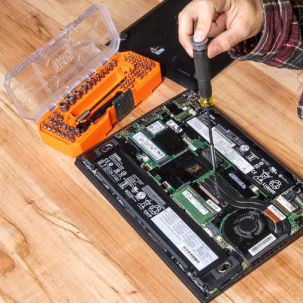 Klein Tools 32787 모듈형 케이스, 자기, 정밀, 표준 비트 및 너트 드라이버가 포함된 64피스 마이크로 래칫 비트 정밀 드라이버 세트