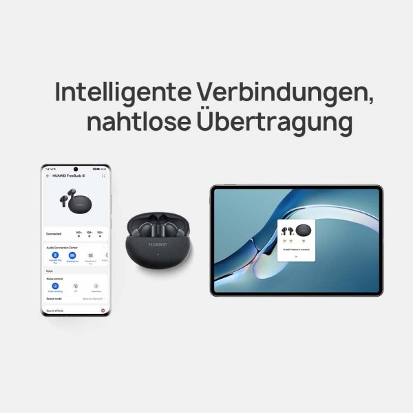 HUAWEI FreeBuds 5i 무선, TWS 블루투스 헤드폰, 고해상도 사운드, 다중 모드 소음 제거, 28시간 배터리 수명, 방수, 세라믹 화이트 세라믹 화이트 FreeBuds 5i