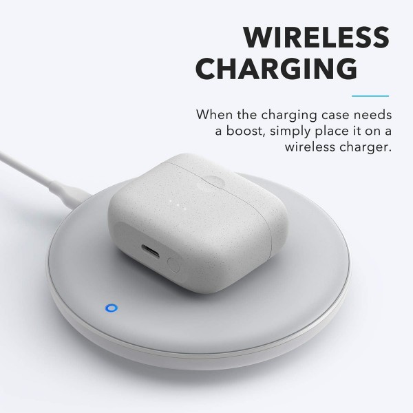 Anker Innovations Soundcore Liberty Air 2 - 다이아몬드 코팅 드라이버가 장착된 진정한 무선 헤드폰 및 높은 연결 잡음 제거 기능이 있는 4개의 마이크 - 흰색, 귀속