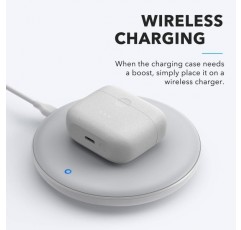 Anker Innovations Soundcore Liberty Air 2 - 다이아몬드 코팅 드라이버가 장착된 진정한 무선 헤드폰 및 높은 연결 잡음 제거 기능이 있는 4개의 마이크 - 흰색, 귀속