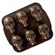Nordic Ware Skull Cakelet 할로윈 Bakeware, Haunted 팬, Bronze Haunted Skull 케이크릿 팬