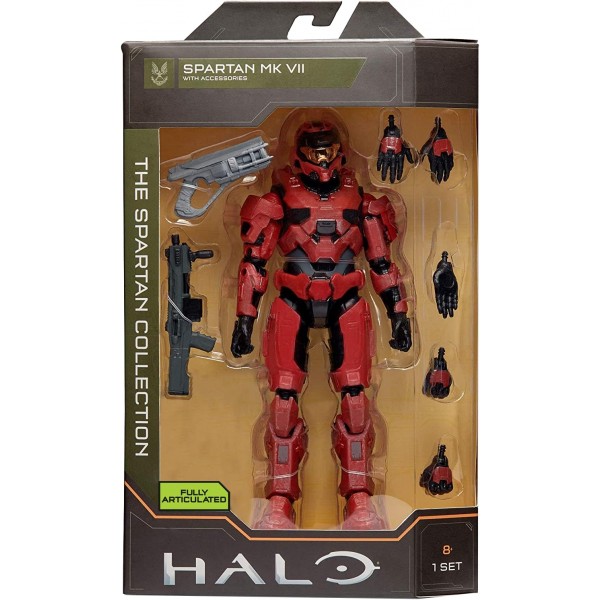 Halo HLW0020 6.5 컬렉션 – 스파르탄 Mk. VII(Infinite) 고도의 관절, 무기 액세서리로 포즈 가능-놀이 및 전시에 맞게 조정, 다색