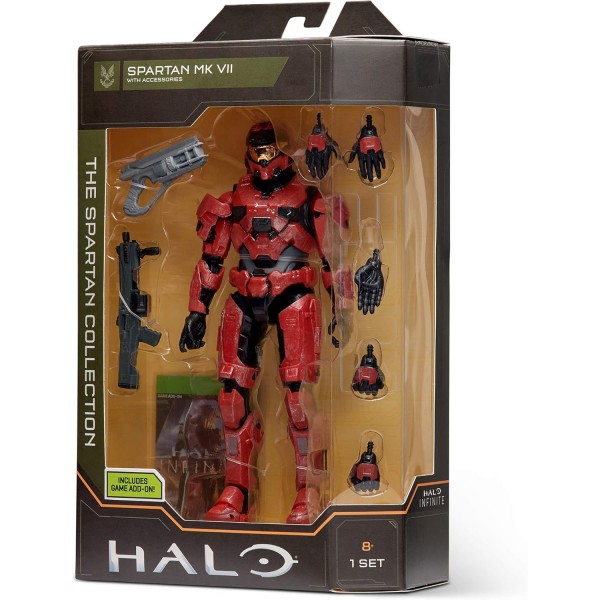 Halo HLW0020 6.5 컬렉션 – 스파르탄 Mk. VII(Infinite) 고도의 관절, 무기 액세서리로 포즈 가능-놀이 및 전시에 맞게 조정, 다색