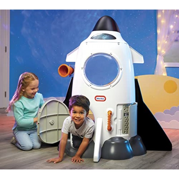 Little Tikes Adventure Rocket 현실적인 우주 비행사는 어린이, 소년, 소녀, 2-6세, 40 x 18 x 18인치를 위한 역할 놀이 척