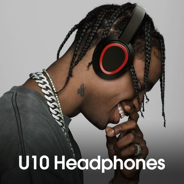 마이크가 있는 Venker USB 헤드셋 3.55mm 잭 및 USB/USB C 헤드셋 PC 노트북용 소음 차단 사무용 헤드셋 콜 센터용 다목적 USB 헤드폰 Skype Webinar Office Business BLACK-U10