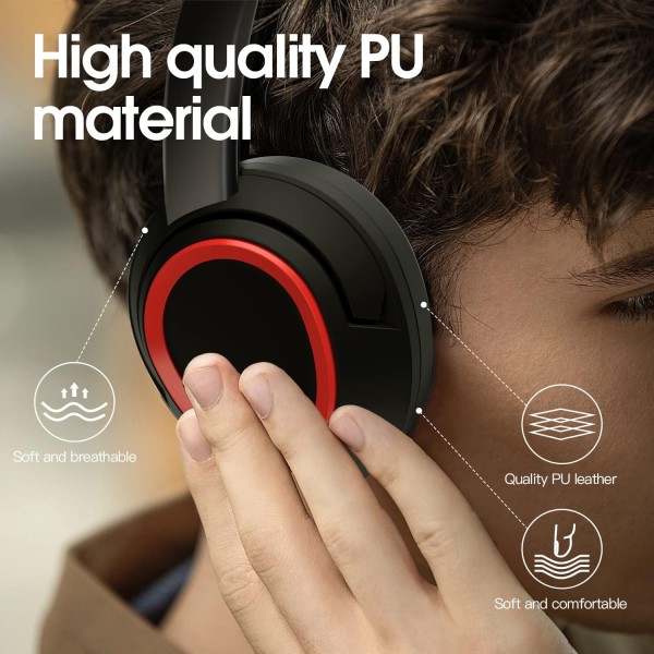 마이크가 있는 Venker USB 헤드셋 3.55mm 잭 및 USB/USB C 헤드셋 PC 노트북용 소음 차단 사무용 헤드셋 콜 센터용 다목적 USB 헤드폰 Skype Webinar Office Business BLACK-U10