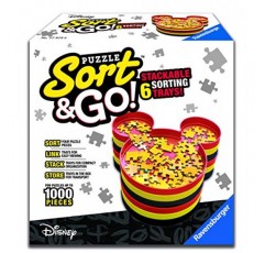 Ravensburger 17975 디즈니 미키 마우스 정렬 및 이동 직소 퍼즐 액세서리 - 튼튼하고 사용하기 쉬운 플라스틱 미키 마우스 머리 모양의 퍼즐용 정렬 트레이 최대 1000개, 빨