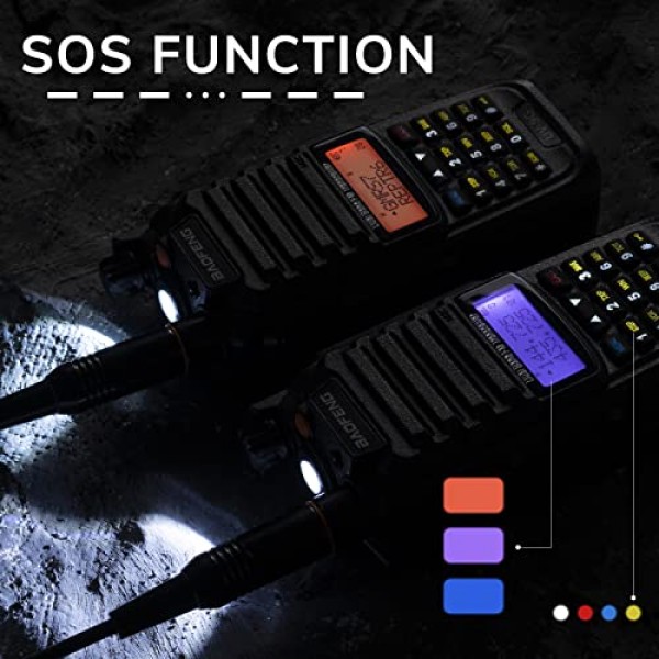 Baofeng UV-9G GMRS 라디오(2팩), IP67 방수 실외 양방향 라디오, 프로그래밍 케이블 및 RA-MD2 안테나로 장거리 충전식, GMRS 중계기 가능, 처프 지원