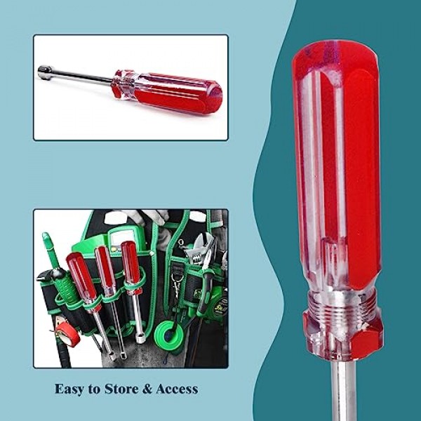 Auniwaig 5mm-12mm 육각 너트 키 소켓 렌치 스크류 드라이버 수공구 세트 7Pcs