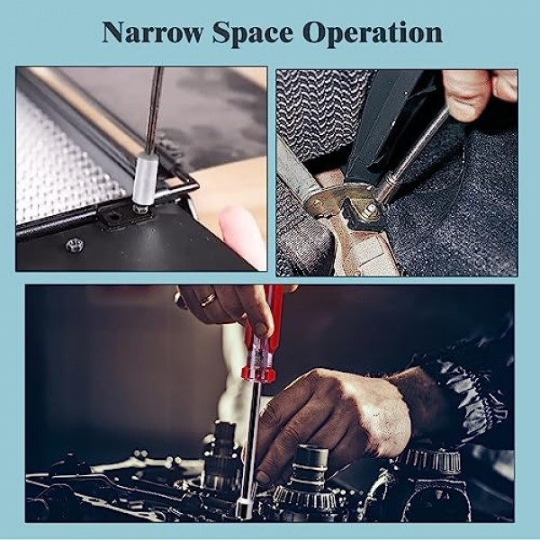 Auniwaig 5mm-12mm 육각 너트 키 소켓 렌치 스크류 드라이버 수공구 세트 7Pcs