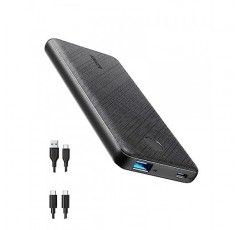 Anker 휴대용 충전기, 20W 전원 공급 기능을 갖춘 USB-C 휴대용 충전기 10000mAh, iPhone 14/13/12 시리즈, S10, Pixel 4 이상용 523 전원 은행(PowerCore Slim 10K PD)(검은색)