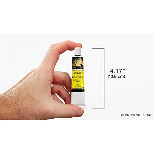 MyArtscape 아크릴 페인트 세트 - 24 x 21ml 튜브 - Lightfast - 무거운 바디