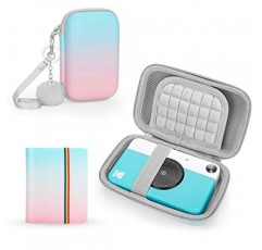 Kodak PRINTOMATIC/Mini 2 HD/Smile 인스턴트 포토 프린터(Kodak 카메라용 케이스 포함)용 Yinke 앨범, 여행용 보호 보관 가방 운반(그라데이션 색상 조합)
