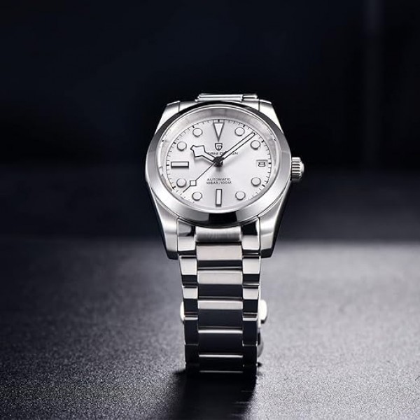 Pagani Design 남성용 시계 36MM 사파이어 100M 다이버 자동 시계 남성용 시계 일본 NH35A 무브먼트 기계식 남성용 시계