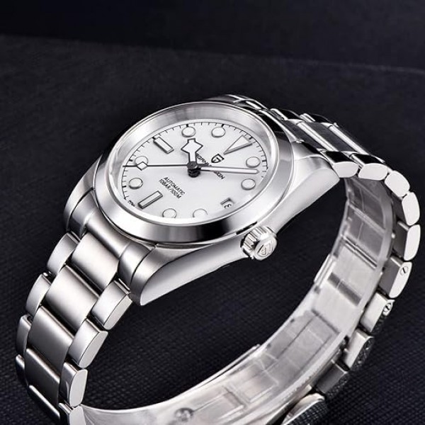 Pagani Design 남성용 시계 36MM 사파이어 100M 다이버 자동 시계 남성용 시계 일본 NH35A 무브먼트 기계식 남성용 시계