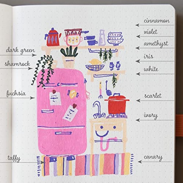 Primrosia 12 암벽화, 종이, 목재, 세라믹, 석재, 캔버스용 아모레 아크릴 페인트 펜 - 엑스트라 파인 팁 마커 세트