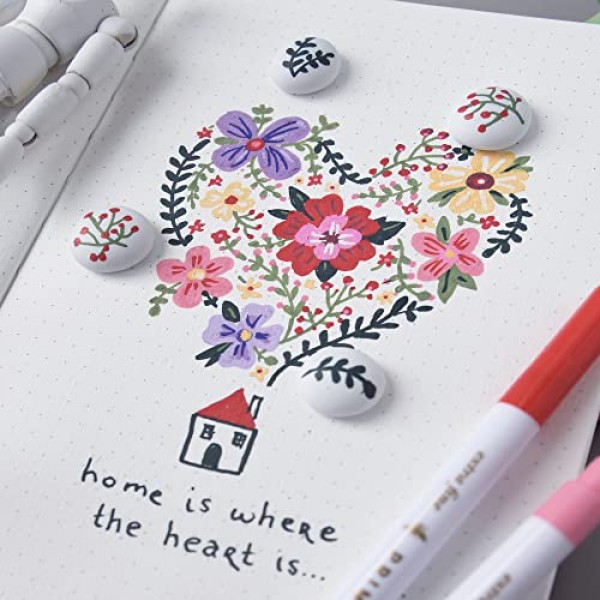 Primrosia 12 암벽화, 종이, 목재, 세라믹, 석재, 캔버스용 아모레 아크릴 페인트 펜 - 엑스트라 파인 팁 마커 세트