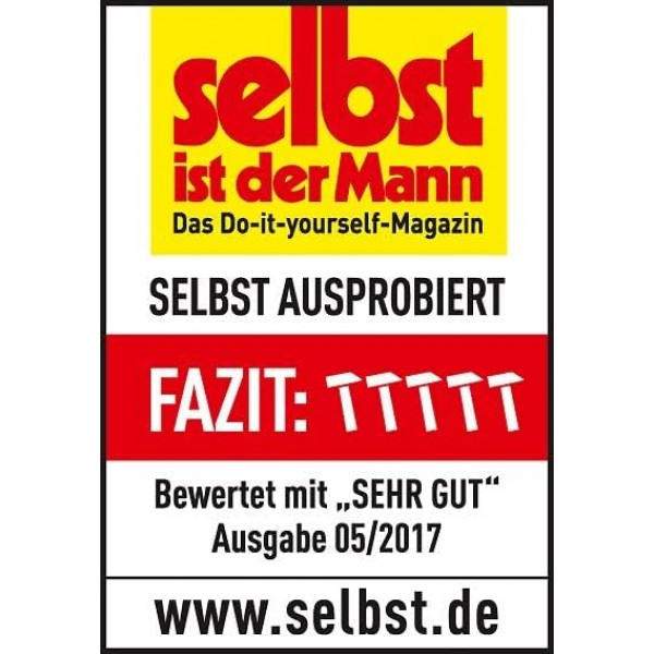 Alpina 300ml 금속 보호 페인트, 녹에 직접 3in1, RAL 3000 레드 매트