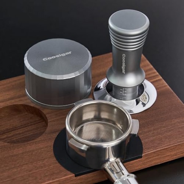 Coosigar 51mm 커피 분배기, 에스프레소 분배 도구, 중력 적응형 에스프레소 분배기는 모든 51MM 에스프레소 포터필터에 적합하며 51MM Delonghi Portafilter와 호환 가능