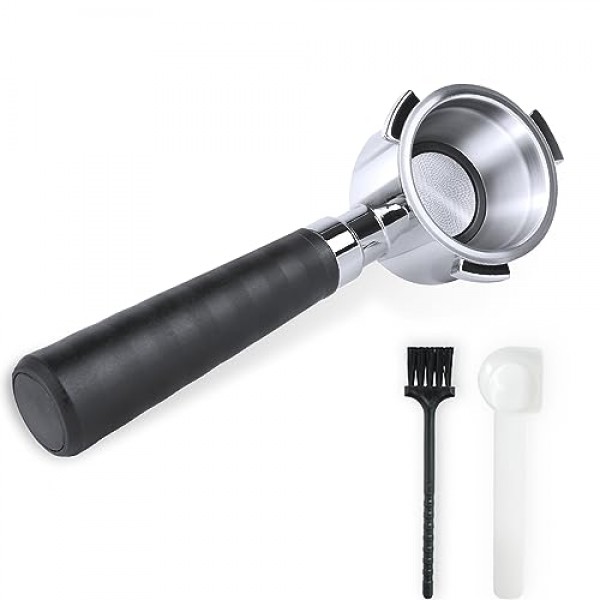 CHENGPI 51mm 바닥 없는 포터필터 에스프레소는 51mm Delonghi 기계,에스프레소 액세서리에 적합합니다.