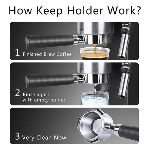 CHENGPI 51mm 바닥 없는 포터필터 에스프레소는 51mm Delonghi 기계,에스프레소 액세서리에 적합합니다.