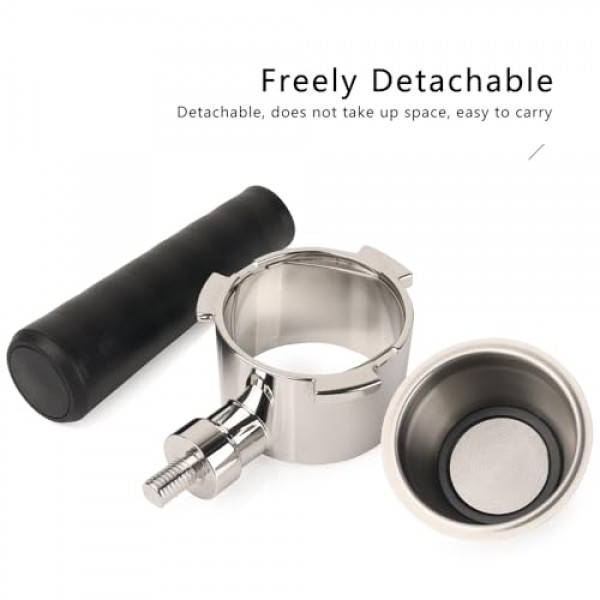 CHENGPI 51mm 바닥 없는 포터필터 에스프레소는 51mm Delonghi 기계,에스프레소 액세서리에 적합합니다.