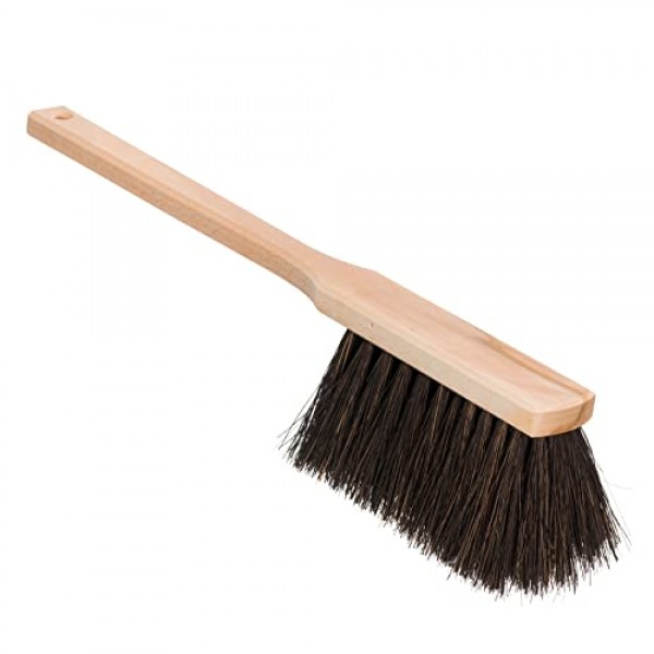 매우 긴 너도밤나무 손잡이가 있는 Redecker Arenga 섬유 핸드 브러시, 17인치, 독일산