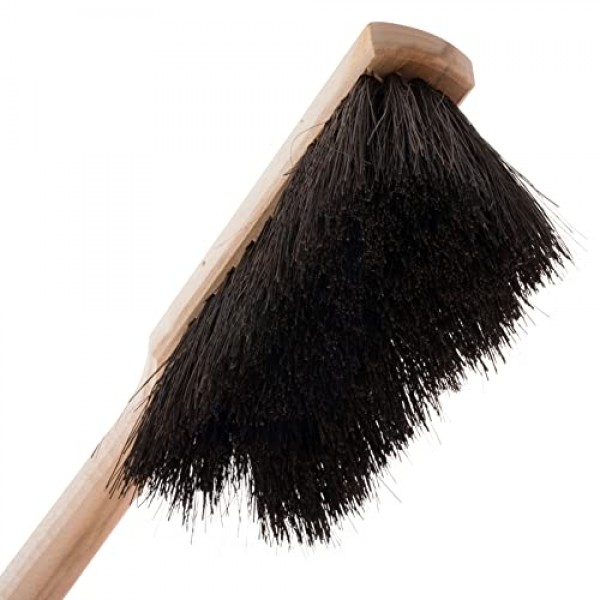 매우 긴 너도밤나무 손잡이가 있는 Redecker Arenga 섬유 핸드 브러시, 17인치, 독일산