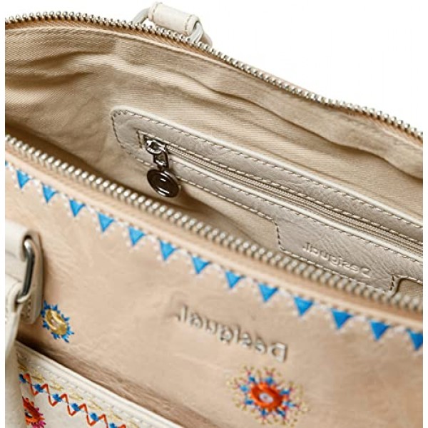 Desigual 여성용 PU 핸드백, 브라운, U EU, 브라운