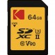 Kodak 64GB UHS-II U3 ​​V90 Ultra Pro SDXC 메모리 카드 - 최대 읽기 속도 300MB/s 및 쓰기 속도 270MB/s