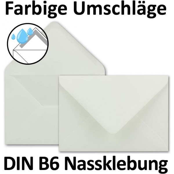 FarbenFroh by GUSTAV NEUSER 25x DIN B6 접이식 카드 세트 - 내추럴 화이트(흰색) - 11.5 x 17 cm - 수공예품용 봉투, 종이 및 셀로판 백이 있는 이중 카드 25세트 22 - 내추럴 화이트