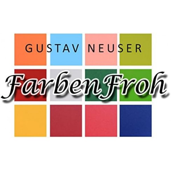 FarbenFroh by GUSTAV NEUSER 25x DIN B6 접이식 카드 세트 - 내추럴 화이트(흰색) - 11.5 x 17 cm - 수공예품용 봉투, 종이 및 셀로판 백이 있는 이중 카드 25세트 22 - 내추럴 화이트