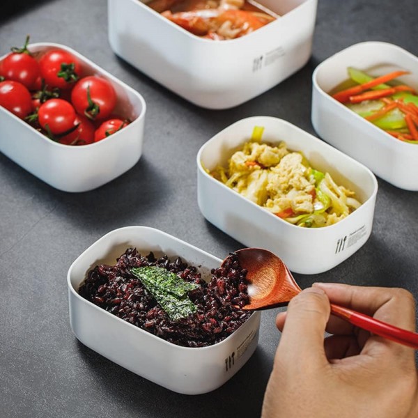 우타포신 식품용기, 플라스틱 식품보관함, 식품보관함, 전자레인지용 식기, 도시락통, 뚜껑이 있는 밀폐식품보관함(5개들이) 02