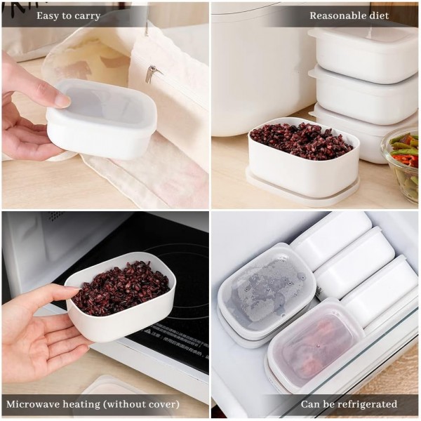 우타포신 식품용기, 플라스틱 식품보관함, 식품보관함, 전자레인지용 식기, 도시락통, 뚜껑이 있는 밀폐식품보관함(5개들이) 02