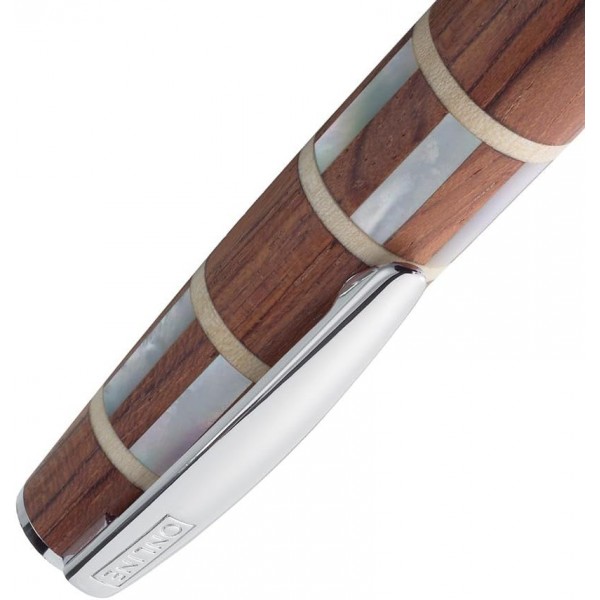 ONLINE 38633 Rose'n Pearls 만년필 자단과 자개로 만든 고급 금촉 I in 기프트 박스 펜촉 M