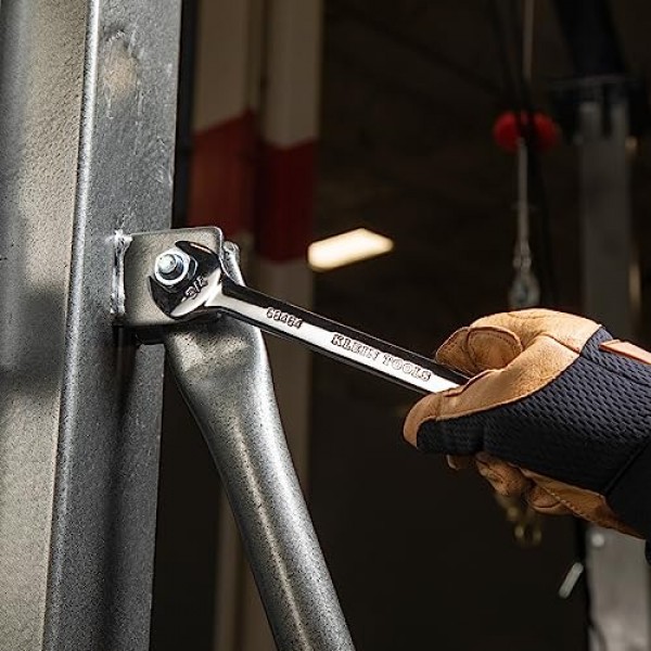 Klein Tools 68450 오픈 엔드 SAE 렌치 세트, 롤링 파우치 포함 5피스