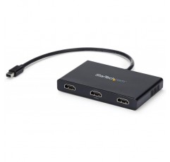 StarTech.com 3포트 Mini DisplayPort MST 허브 - 4K 30Hz - 다중 모니터용 Mini DP - HDMI 비디오 분배기 - mDP - HDMI(MSTMDP123HD) 검은색 Mini DisplayPort - 3x HDMI