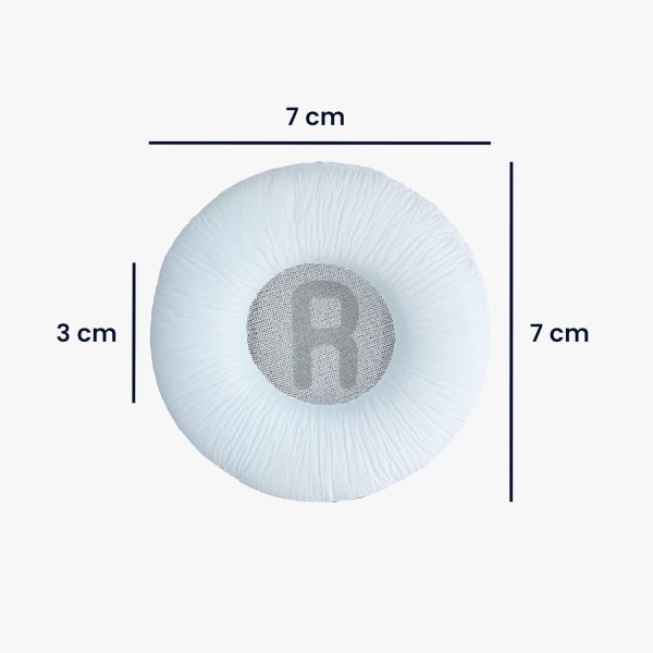 JBL Tune 600 / 500BT / 510BT / 450 패드와 호환되는 kwmobile 2X 이어 패드 - 오버이어 헤드폰용 인조 가죽으로 만든 헤드폰 패드 화이트