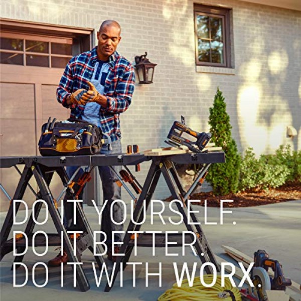 WORX WX065 바 클램프가 있는 클램핑 톱마 | SWANSON Tool Co S0101 7인치 스피드 스퀘어, 블루