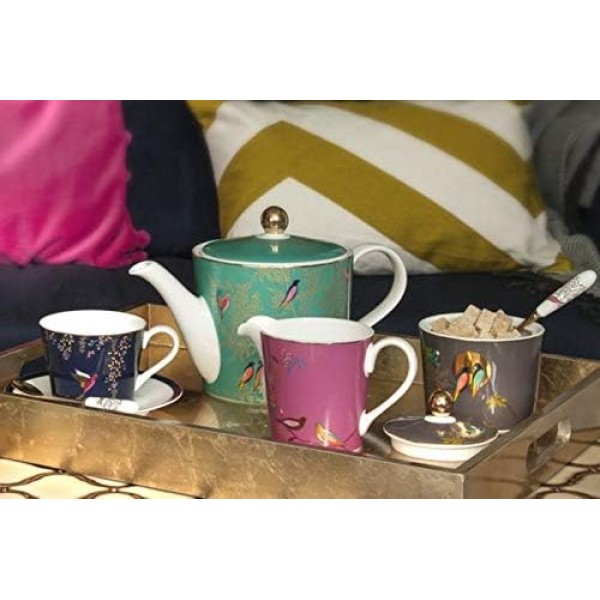 Portmeirion Chelsea Cup and Saucer용 Sara Miller, 세라믹 그레이, 230 x 185 x 95 cm 다크 그레이