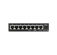 D-Link DES-1008PA 네트워크 스위치 비관리형 고속 이더넷(10/100) PoE(Power over Ethernet) 검은색