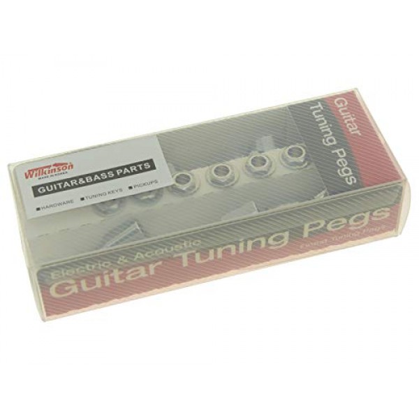 Wilkinson 6 인라인 크롬 E-Z 포스트 기타 튜너 EZ 포스트 기타 튜닝 키 페그 Strat Tele 용 기타 머신 헤드