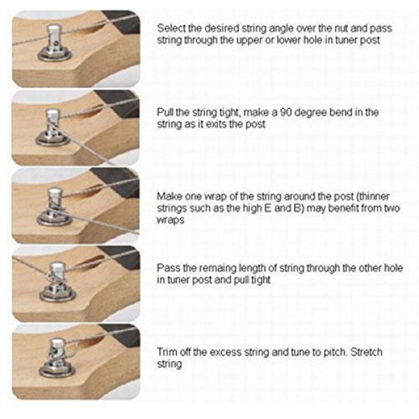 Wilkinson 6 인라인 크롬 E-Z 포스트 기타 튜너 EZ 포스트 기타 튜닝 키 페그 Strat Tele 용 기타 머신 헤드