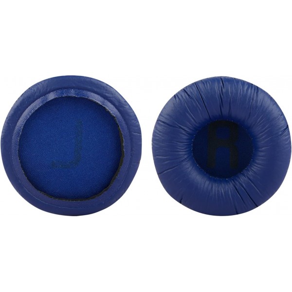 JBL JR300, JR300BT, T450BT, T500BT, Tune 500, Tune 500BT, Tune 510BT, Tune 600BTNC 헤드폰 이어패드용 Geekria QuickFit 교체용 단백질 가죽 이어패드(파란색)