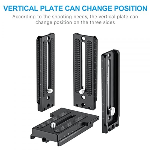 Fomito DSLR L 브래킷 DJI RS2 RSC2 Zhiyun Weebill-S Crane-2/3 Stabilizer 용 수직 카메라 마운트 퀵 릴리스 플레이트