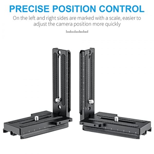 Fomito DSLR L 브래킷 DJI RS2 RSC2 Zhiyun Weebill-S Crane-2/3 Stabilizer 용 수직 카메라 마운트 퀵 릴리스 플레이트