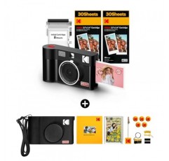 KODAK Mini Shot ERA 4PASS 2-in-1 즉석 카메라 및 포토 프린터(블랙, Mini Shot 2 ERA, 카메라 + 68매 + 액세서리)