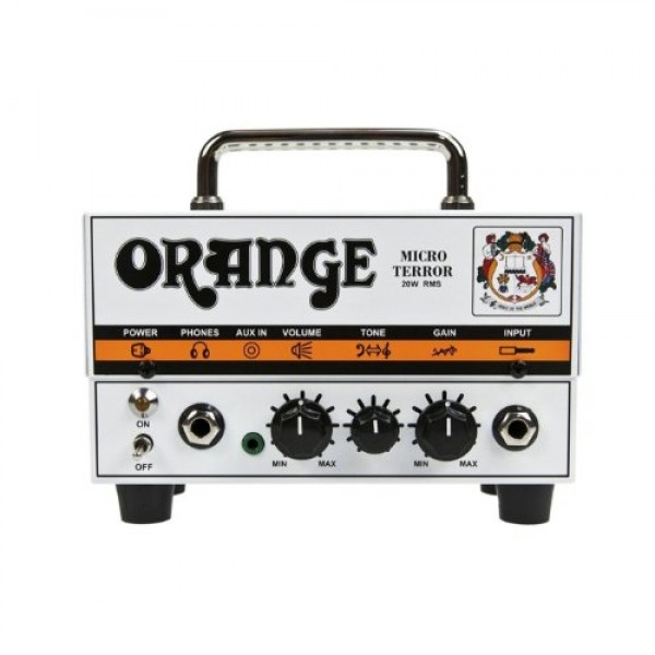 Orange Amps Micro Terror 20W 튜브 프리앰프 컴팩트 튜브 앰프 번들, 기타 캐비닛 및 케이블 포함(3개 항목)